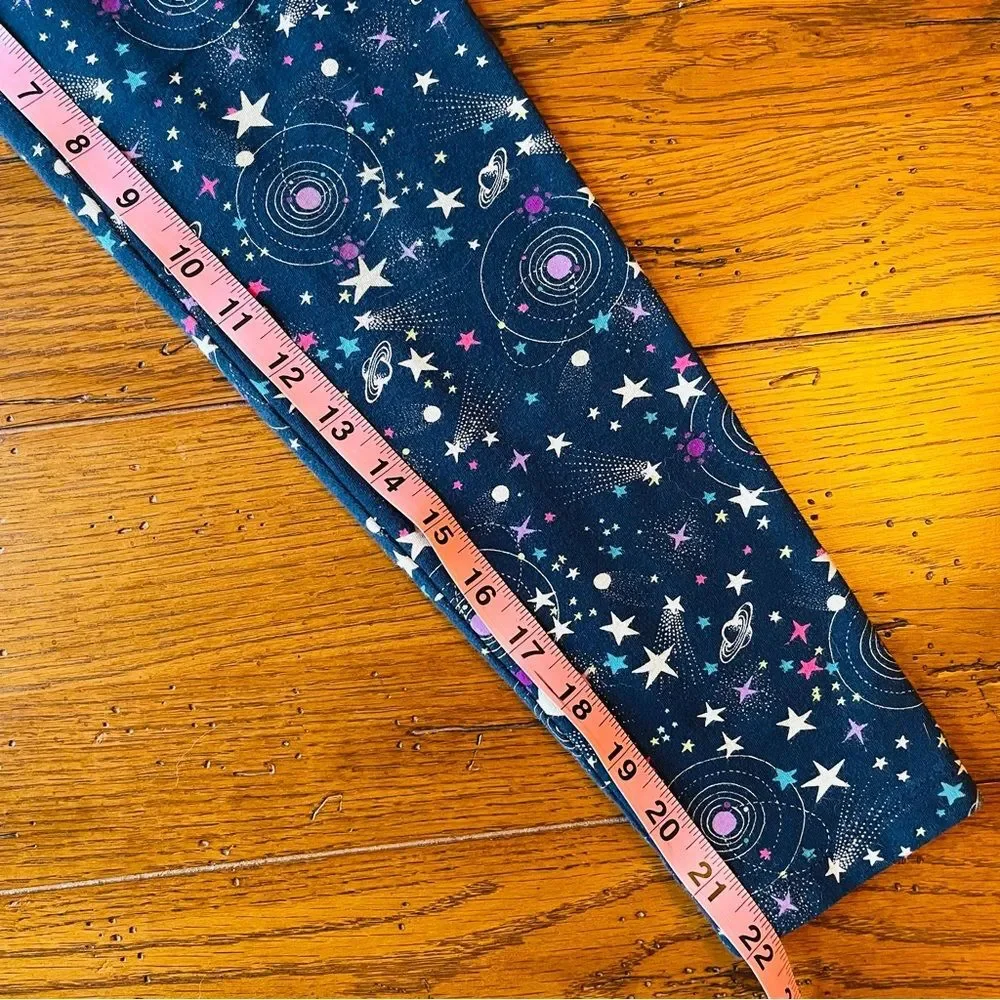 Gap Kids Elysian Blue Starry Print Pull-On Ankle Leggings - Size Large